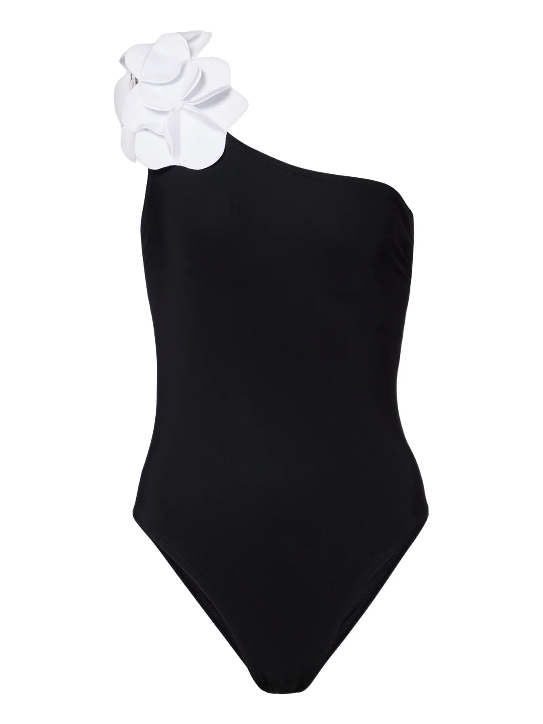 Tess one-shoulder floral-appliqué swimsuit Tess one-shoulder floral-appliqué swimsuit