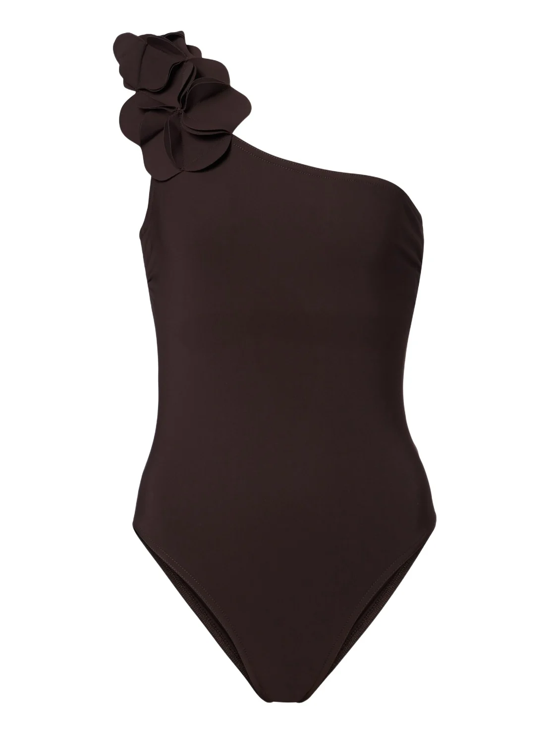 Tess one-shoulder floral-appliqué swimsuit Tess one-shoulder floral-appliqué swimsuit