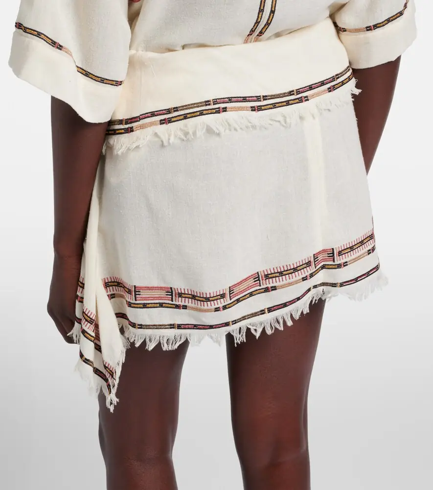 Isabel Marant Feriel embroidered fringed silk wrap skirt | Thumbnail 4 Isabel Marant Feriel embroidered fringed silk wrap skirt | Thumbnail 4