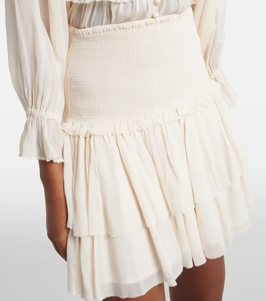 Poupette St Barth Farrah tiered miniskirt | Thumbnail 2 Poupette St Barth Farrah tiered miniskirt | Thumbnail 2
