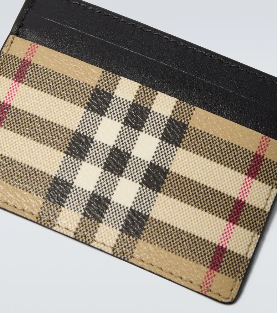 Burberry Check leather-trimmed cardholder | Thumbnail 3 Burberry Check leather-trimmed cardholder | Thumbnail 3