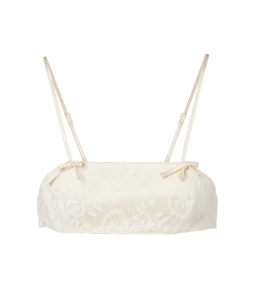 Aya Muse Eteri bow-detail lace bra top | Image 1 Aya Muse Eteri bow-detail lace bra top | Image 1
