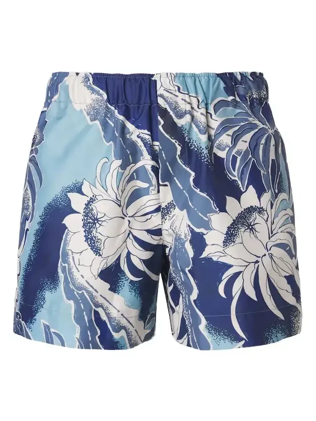 Floral cotton swim trunks Floral cotton swim trunks