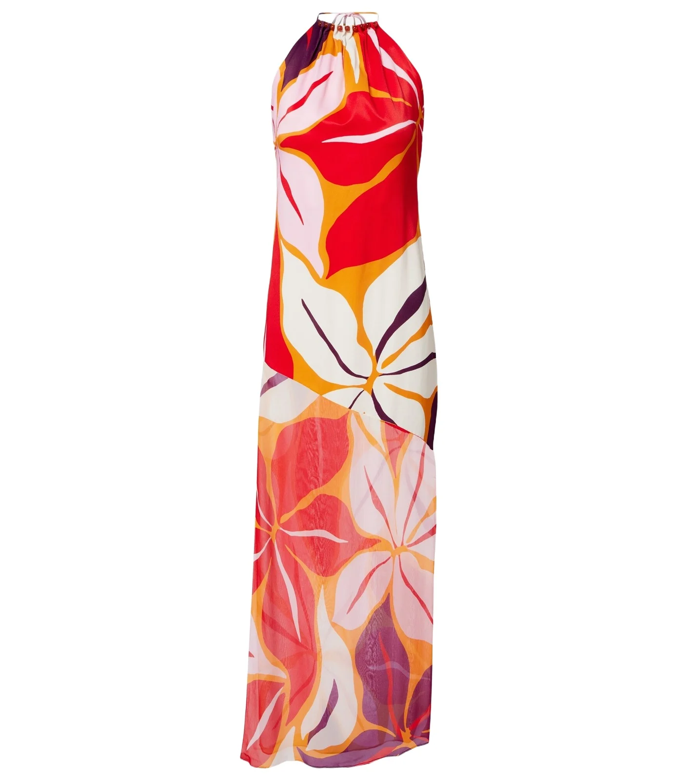 Accasia floral halterneck maxi dress