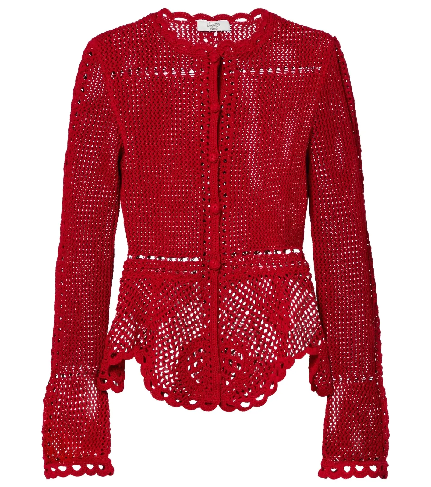Crochet cotton cardigan