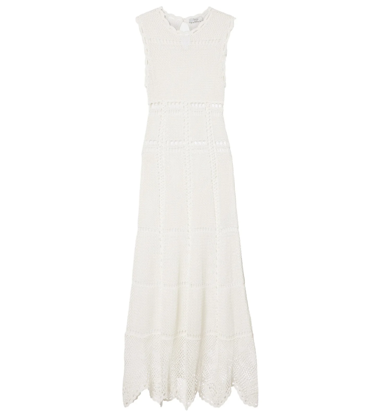 Crochet cotton midi dress