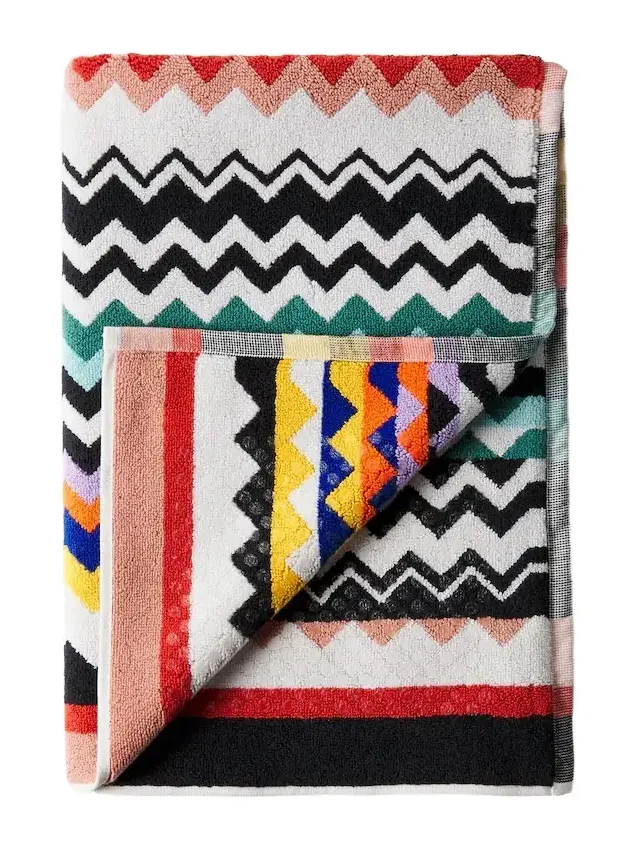 Missoni Zigzag cotton terry bath mat