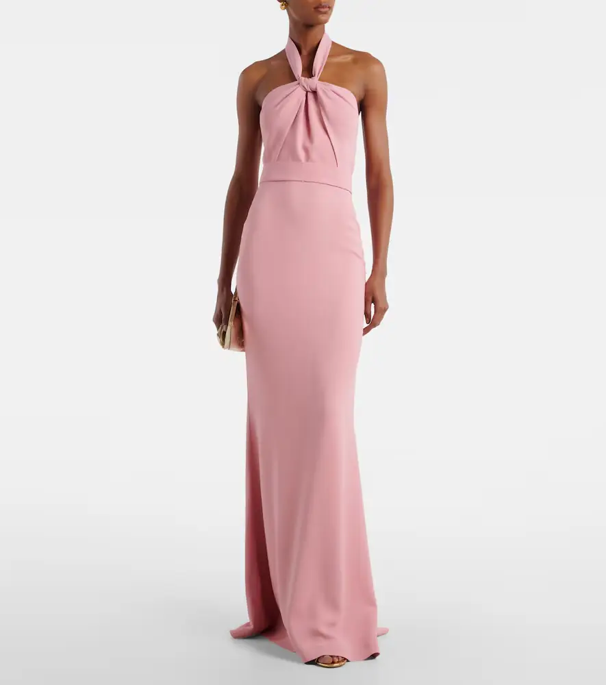 Elie Saab Halterneck cady gown | Thumbnail 3 Elie Saab Halterneck cady gown | Thumbnail 3