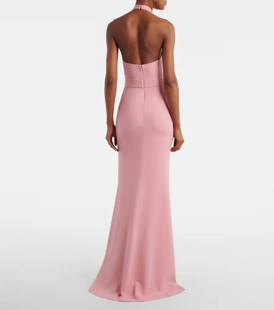 Elie Saab Halterneck cady gown | Thumbnail 4 Elie Saab Halterneck cady gown | Thumbnail 4