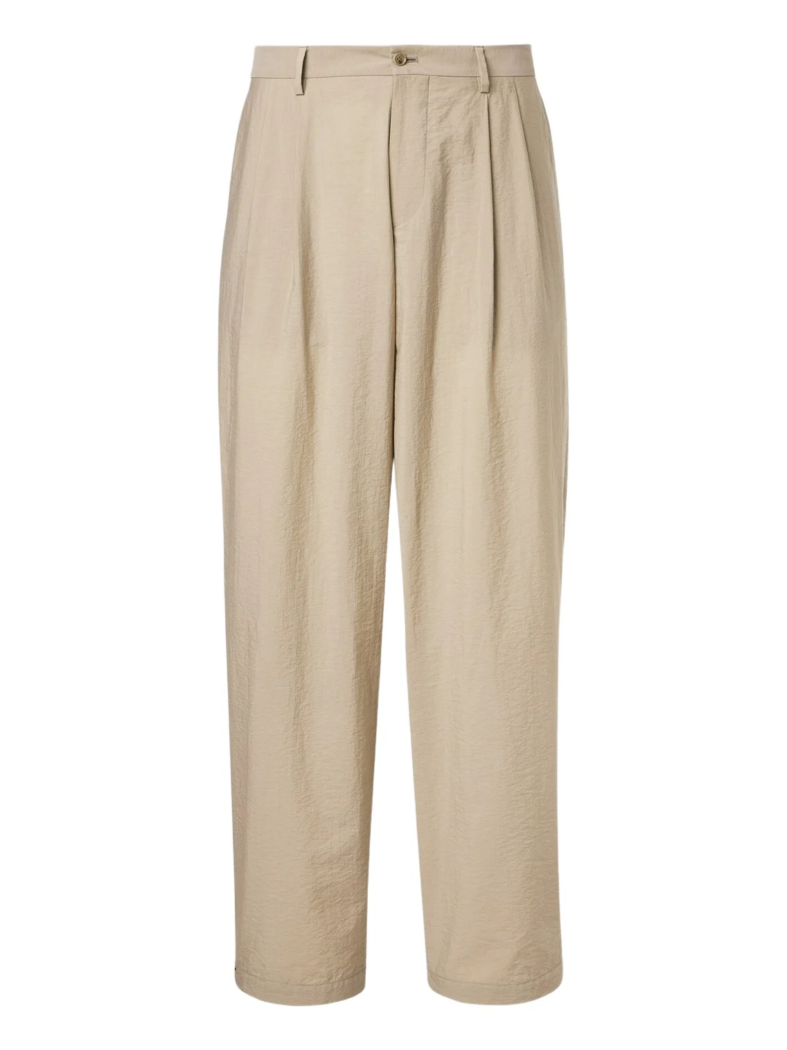 Archivio pleated cotton-blend straight pants Archivio pleated cotton-blend straight pants