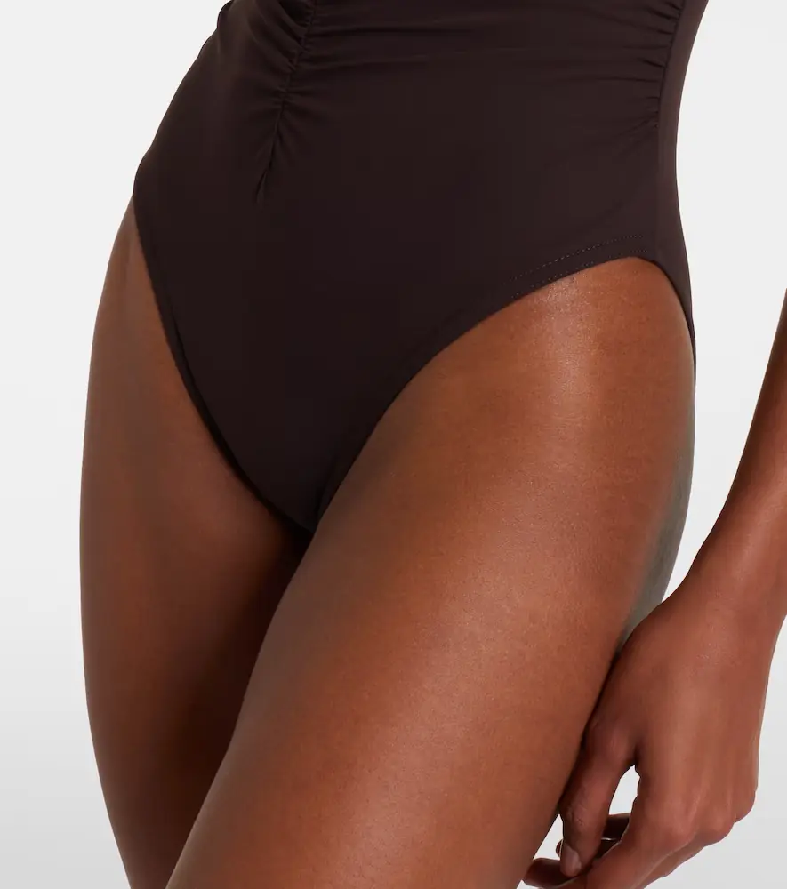 Karla Colletto Ruched bandeau swimsuit | Thumbnail 3