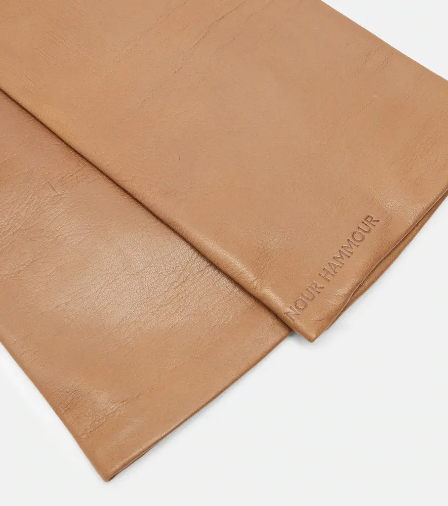 Nour Hammour Leather gloves | Thumbnail 2