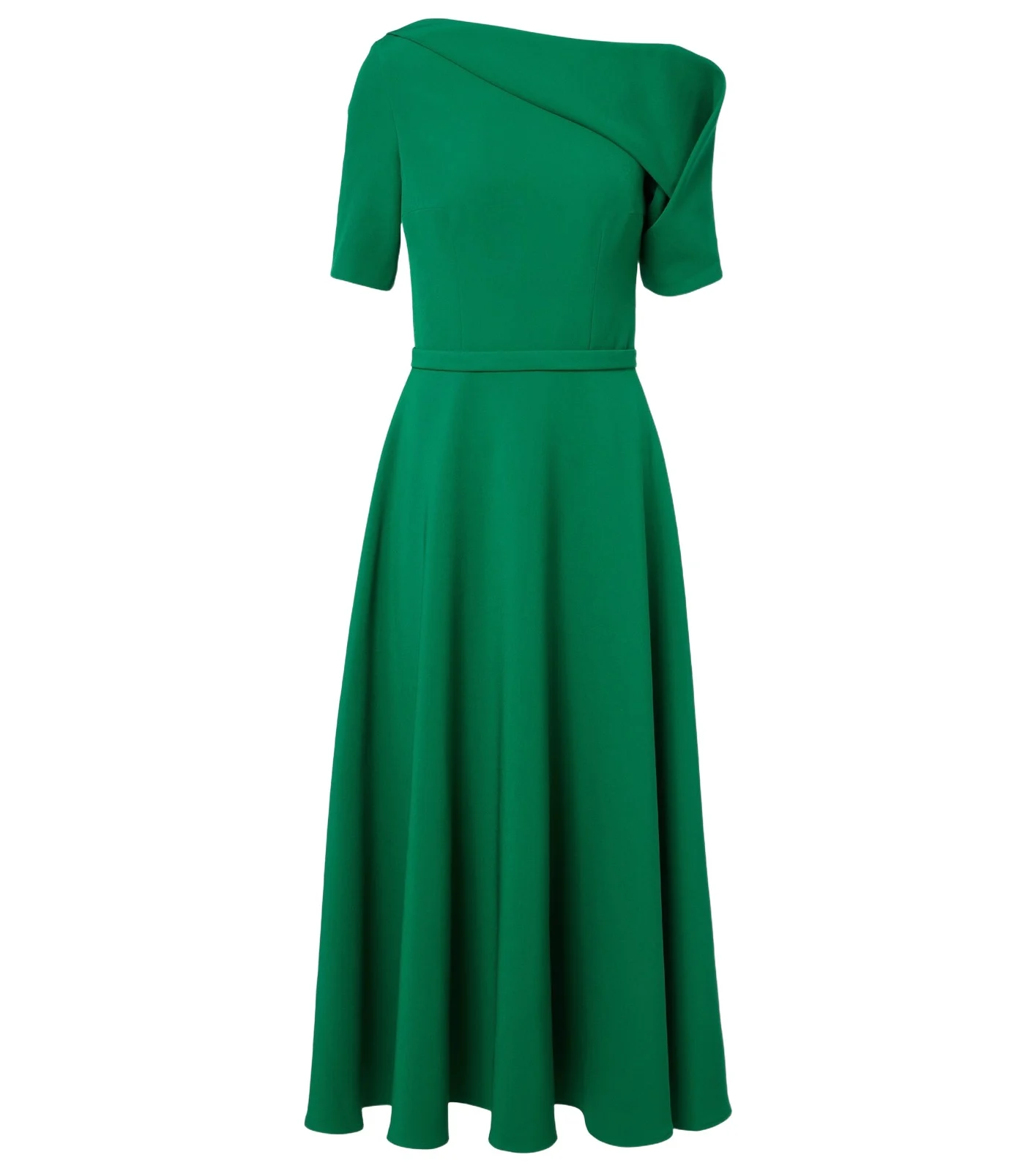 Stephanie draped crêpe cocktail dress