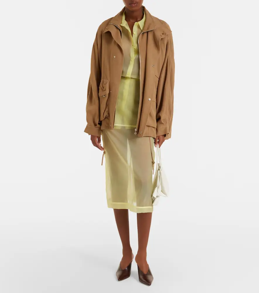 The Frankie Shop Peri sheer silk-blend shirt | Thumbnail 5 The Frankie Shop Peri sheer silk-blend shirt | Thumbnail 5