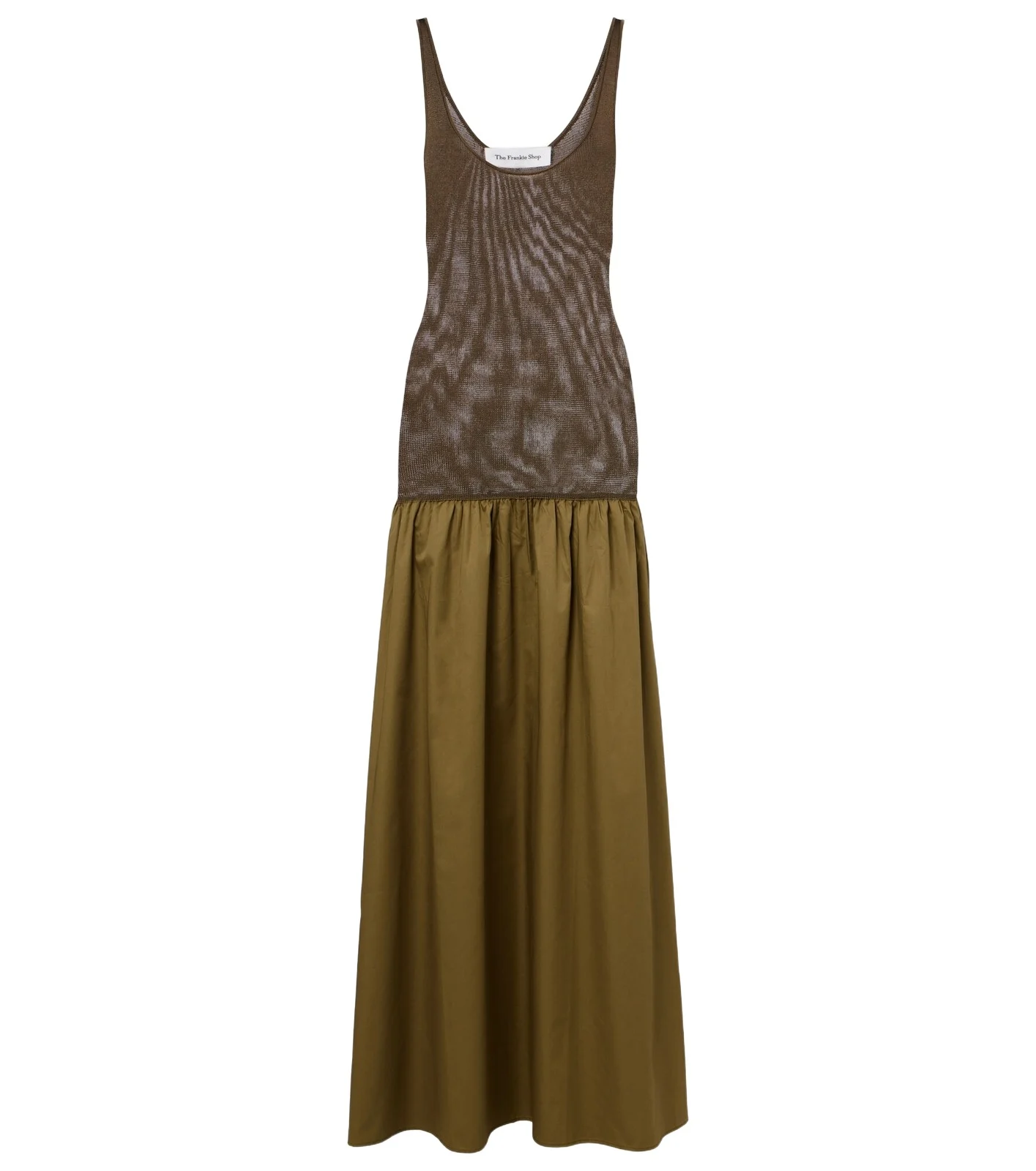 Ilya cotton-trimmed maxi dress Ilya cotton-trimmed maxi dress