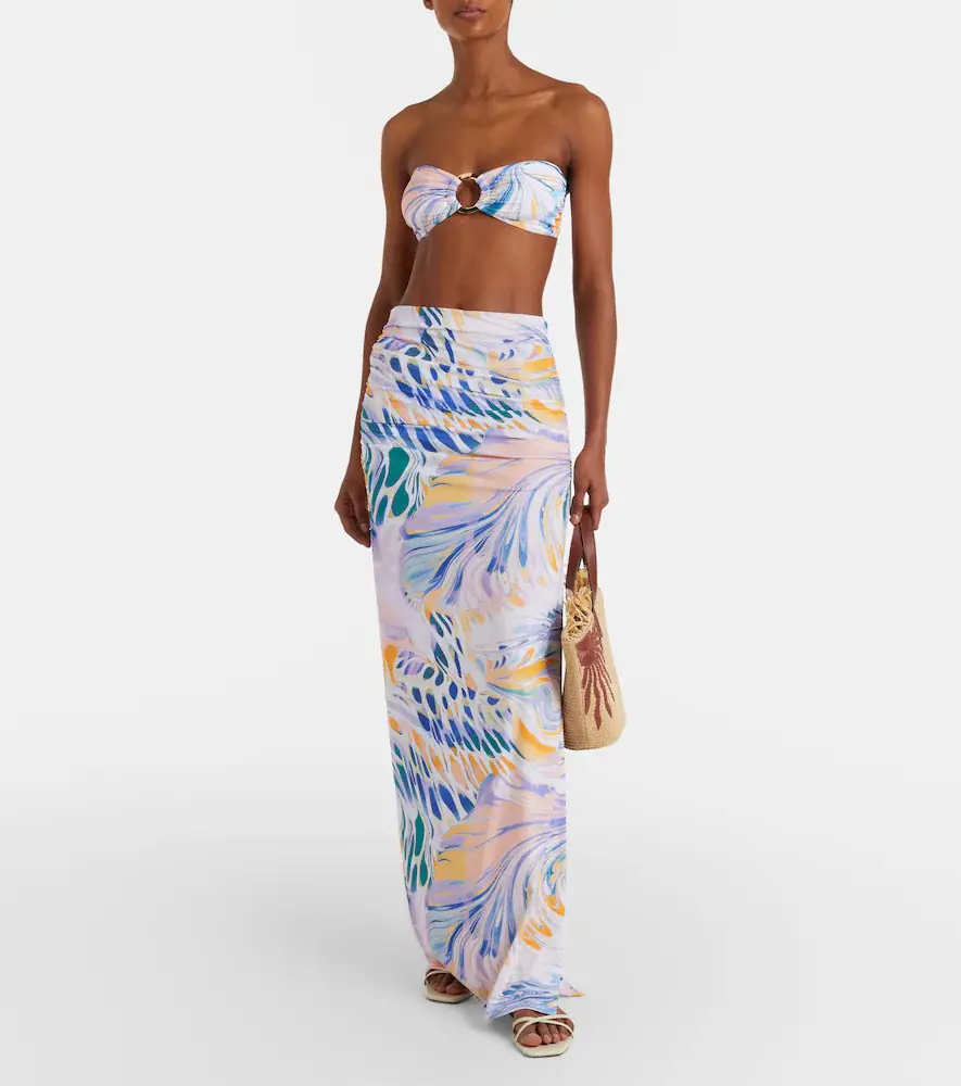 Alexandra Miro Carlotta printed bandeau bikini top | Thumbnail 2 Alexandra Miro Carlotta printed bandeau bikini top | Thumbnail 2
