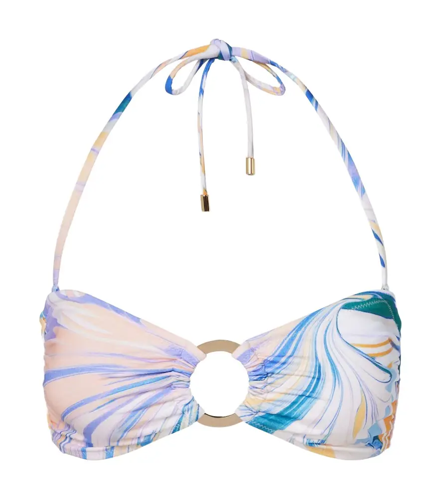 Alexandra Miro Carlotta printed bandeau bikini top | Image 1 Alexandra Miro Carlotta printed bandeau bikini top | Image 1