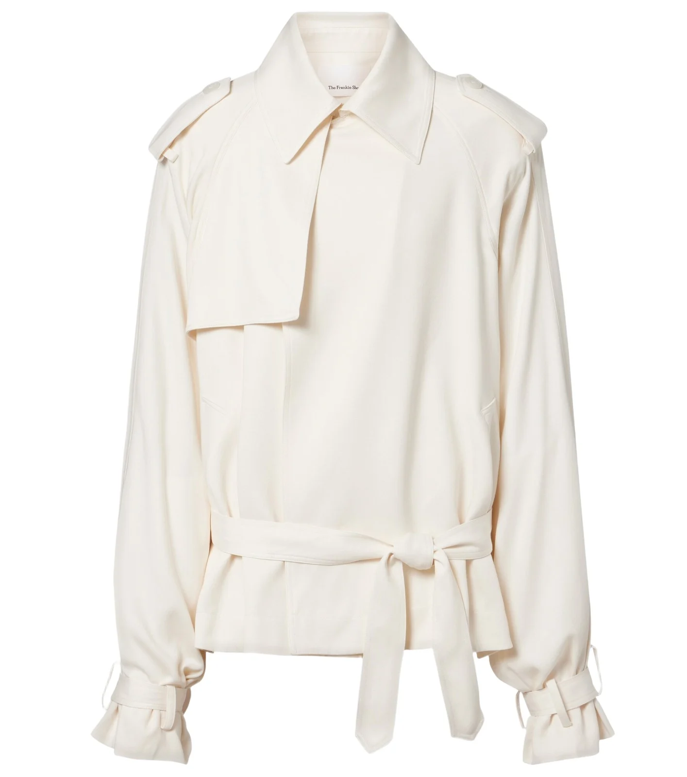 Elva cropped trench coat