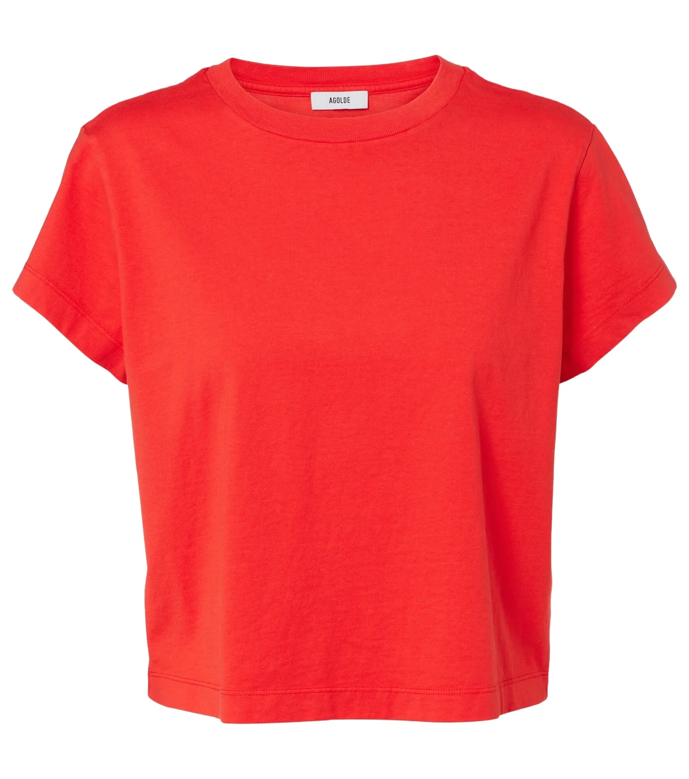 AGOLDE Adine cropped cotton jersey T-shirt