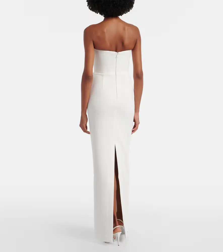 Rebecca Vallance Bridal Melva embellished crêpe gown | Thumbnail 4 Rebecca Vallance Bridal Melva embellished crêpe gown | Thumbnail 4