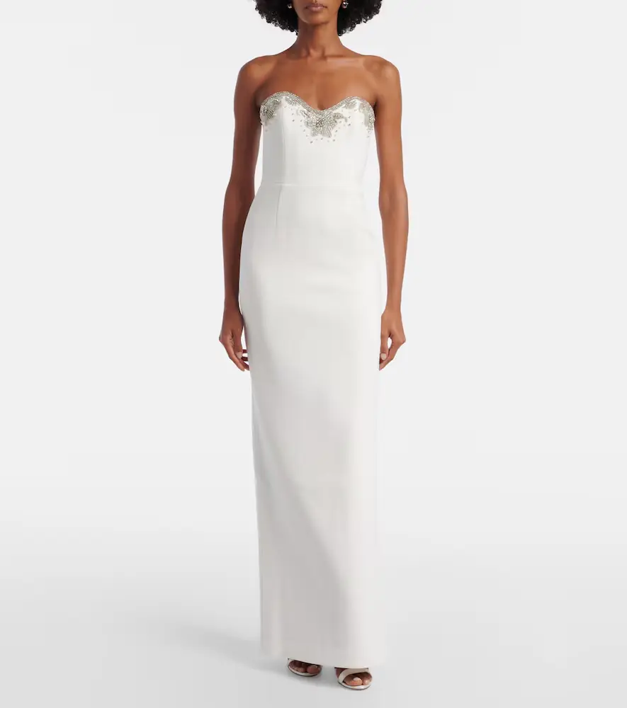 Rebecca Vallance Bridal Melva embellished crêpe gown | Thumbnail 5 Rebecca Vallance Bridal Melva embellished crêpe gown | Thumbnail 5