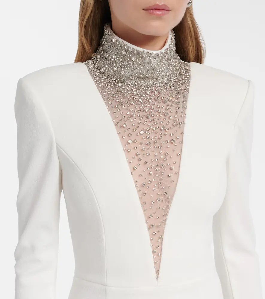 Rebecca Vallance Bridal Melva embellished crêpe gown | Thumbnail 2 Rebecca Vallance Bridal Melva embellished crêpe gown | Thumbnail 2