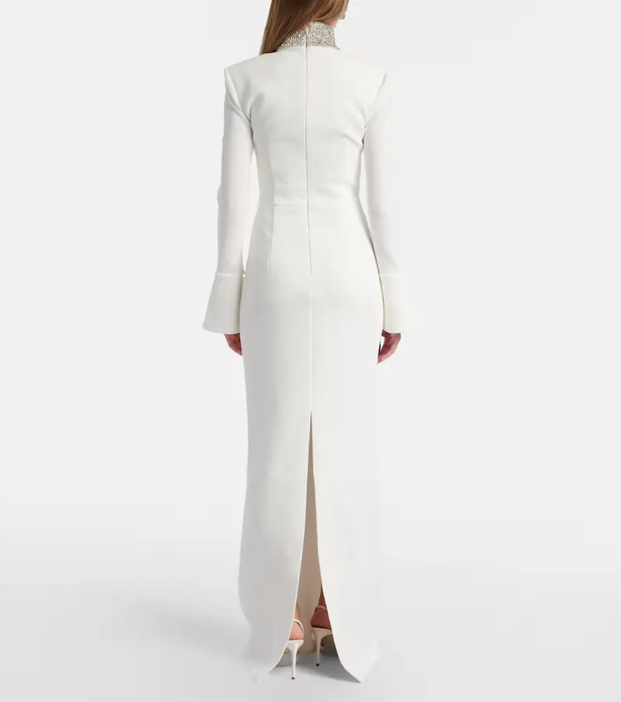 Rebecca Vallance Bridal Melva embellished crêpe gown | Thumbnail 3 Rebecca Vallance Bridal Melva embellished crêpe gown | Thumbnail 3