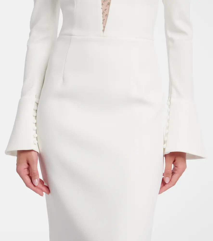 Rebecca Vallance Bridal Melva embellished crêpe gown | Thumbnail 5 Rebecca Vallance Bridal Melva embellished crêpe gown | Thumbnail 5