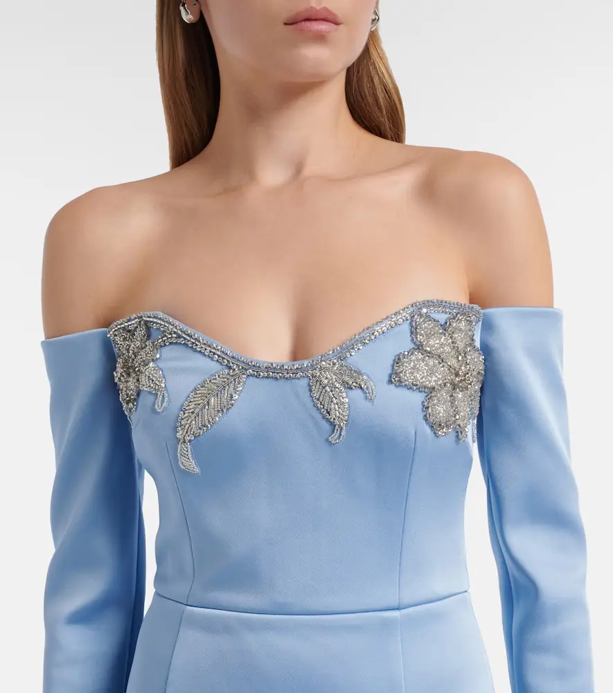 Rebecca Vallance Kai embellished satin bustier gown | Thumbnail 5 Rebecca Vallance Kai embellished satin bustier gown | Thumbnail 5