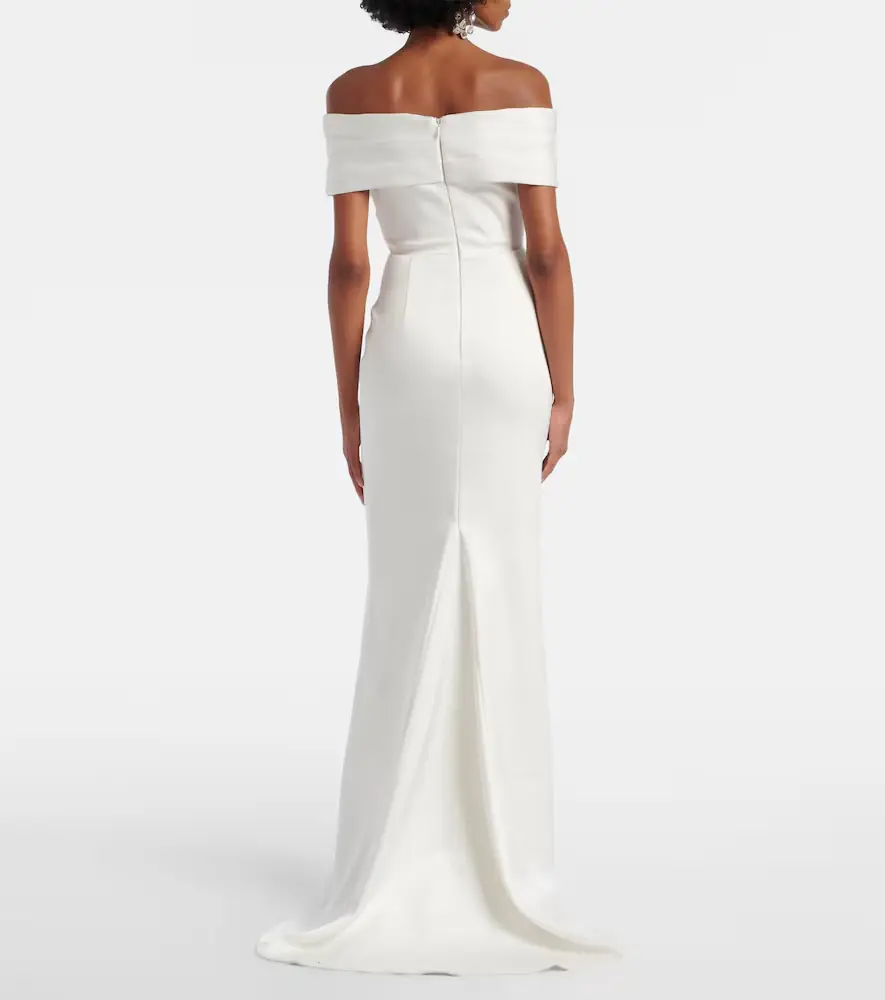 Rebecca Vallance Bridal Blaise off-shoulder satin gown | Thumbnail 5 Rebecca Vallance Bridal Blaise off-shoulder satin gown | Thumbnail 5