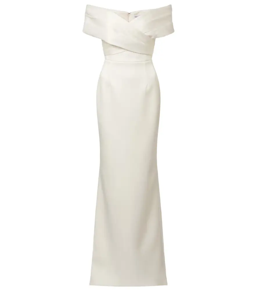 Bridal Blaise off-shoulder satin gown Bridal Blaise off-shoulder satin gown