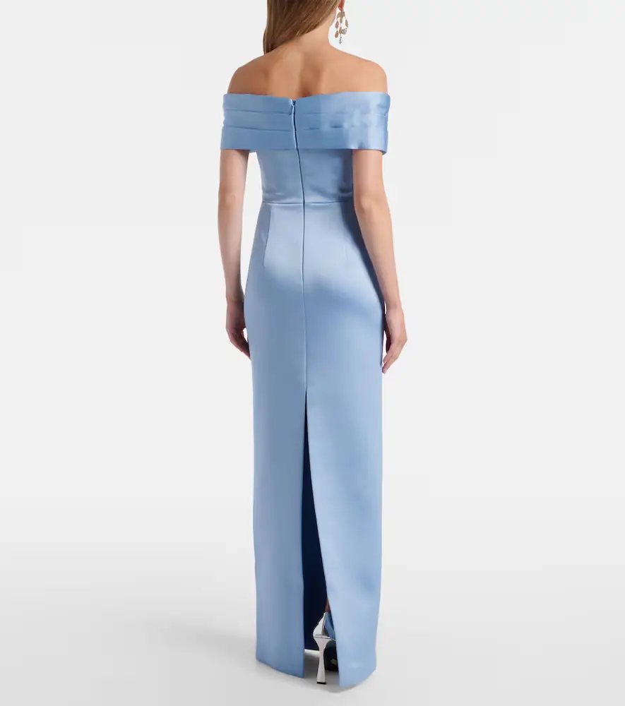 Rebecca Vallance Kai off-shoulder satin gown | Thumbnail 5 Rebecca Vallance Kai off-shoulder satin gown | Thumbnail 5