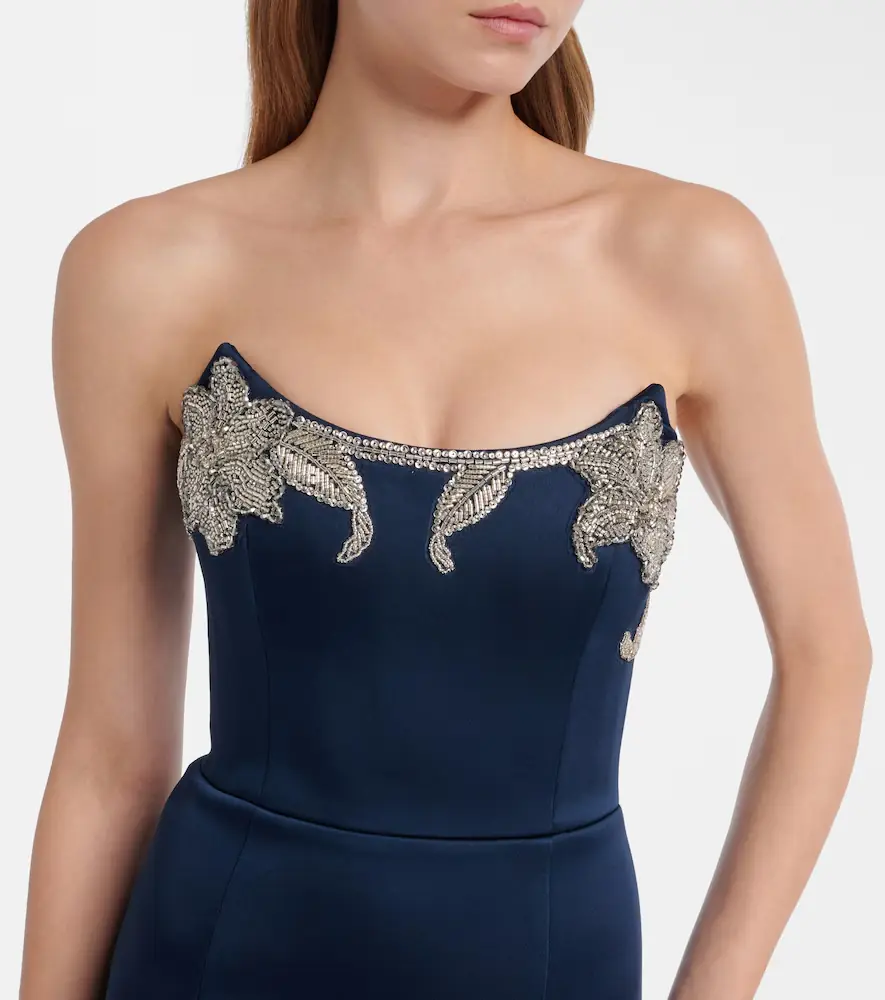 Rebecca Vallance Lessa embellished satin bustier gown | Thumbnail 2 Rebecca Vallance Lessa embellished satin bustier gown | Thumbnail 2