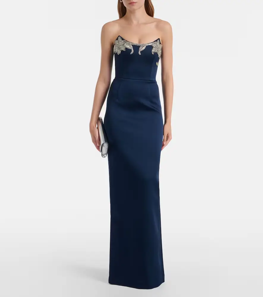 Rebecca Vallance Lessa embellished satin bustier gown | Thumbnail 3 Rebecca Vallance Lessa embellished satin bustier gown | Thumbnail 3