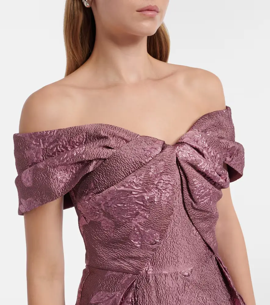 Rebecca Vallance Levinia off-shoulder brocade gown | Thumbnail 2 Rebecca Vallance Levinia off-shoulder brocade gown | Thumbnail 2