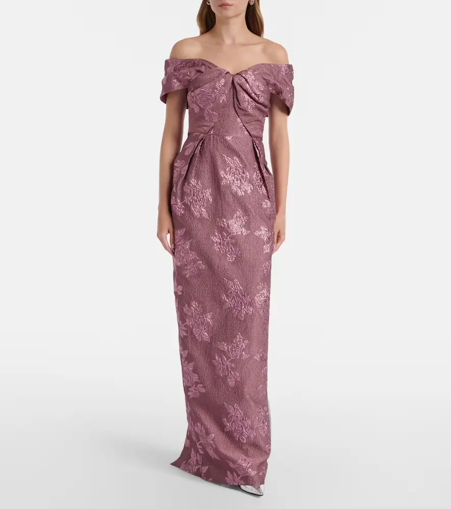 Rebecca Vallance Levinia off-shoulder brocade gown | Thumbnail 5 Rebecca Vallance Levinia off-shoulder brocade gown | Thumbnail 5