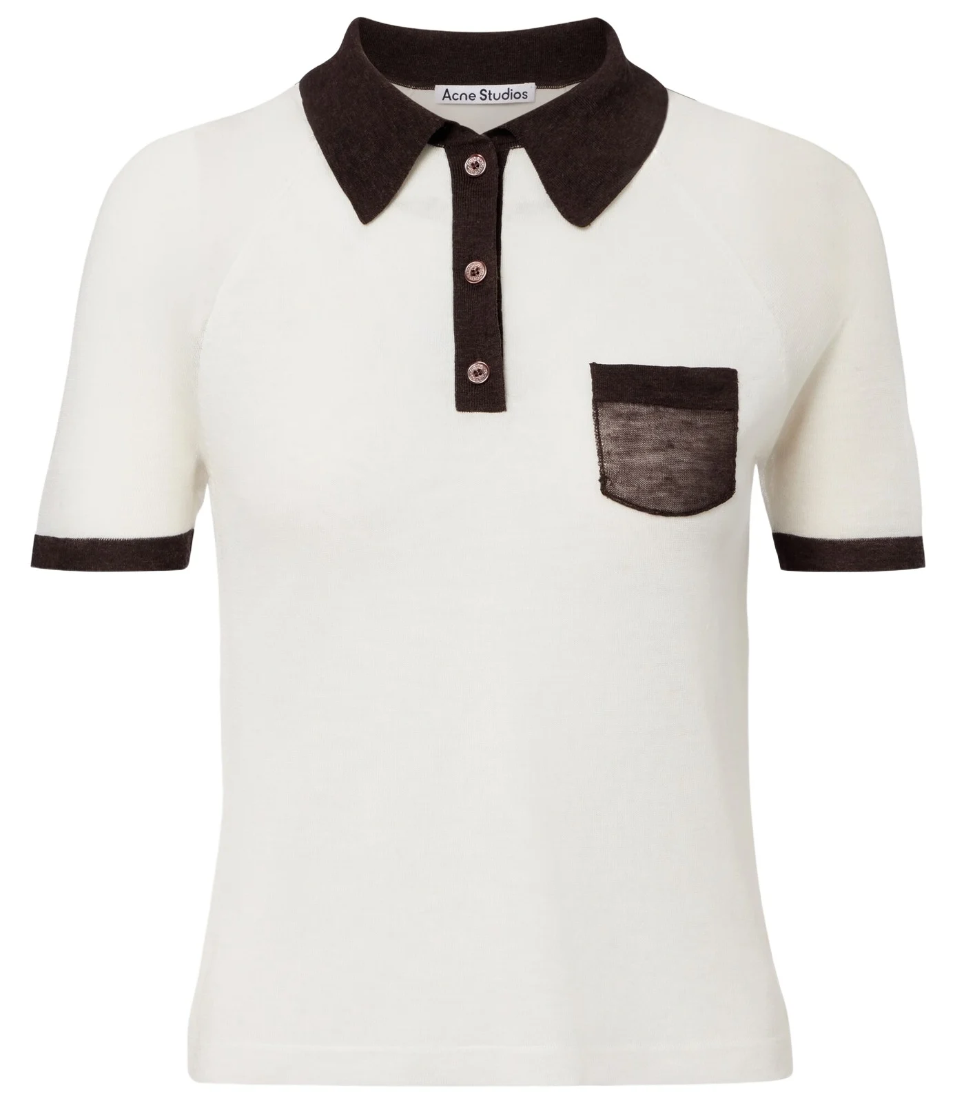 Semi-sheer polo shirt Semi-sheer polo shirt