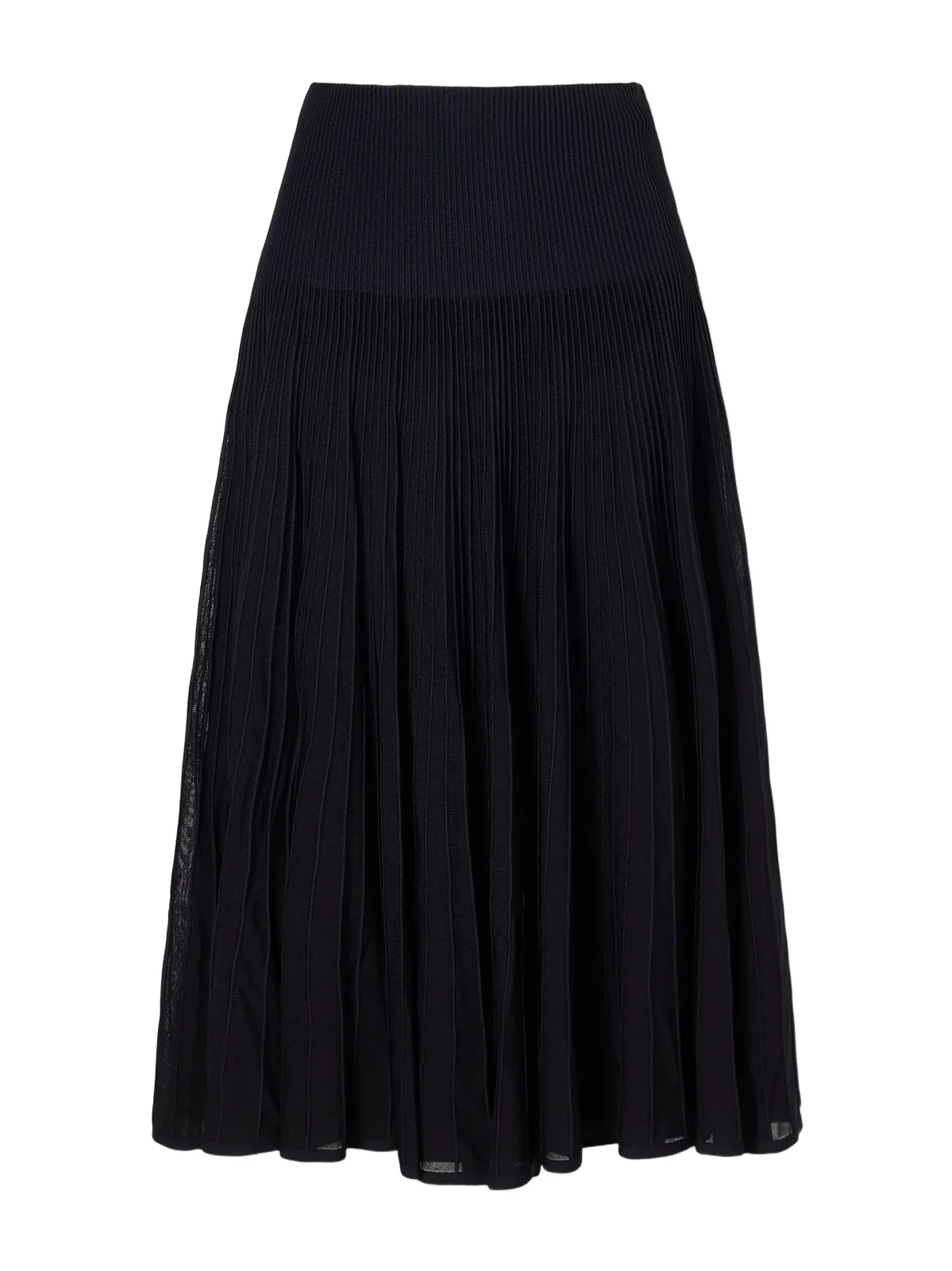 Ralph Lauren Collection Celia Ribbed-knit Midi Skirt