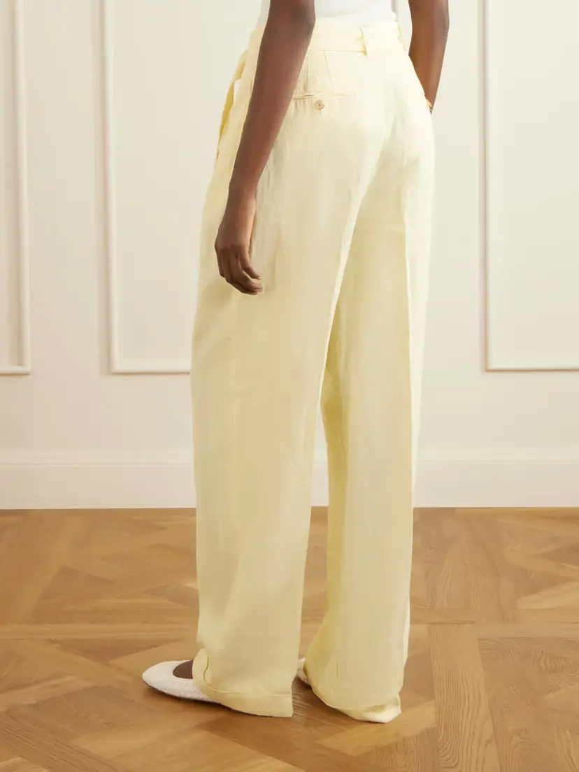 Polo Ralph Lauren Belted Linen Wide-leg Pants | Thumbnail 4 Polo Ralph Lauren Belted Linen Wide-leg Pants | Thumbnail 4