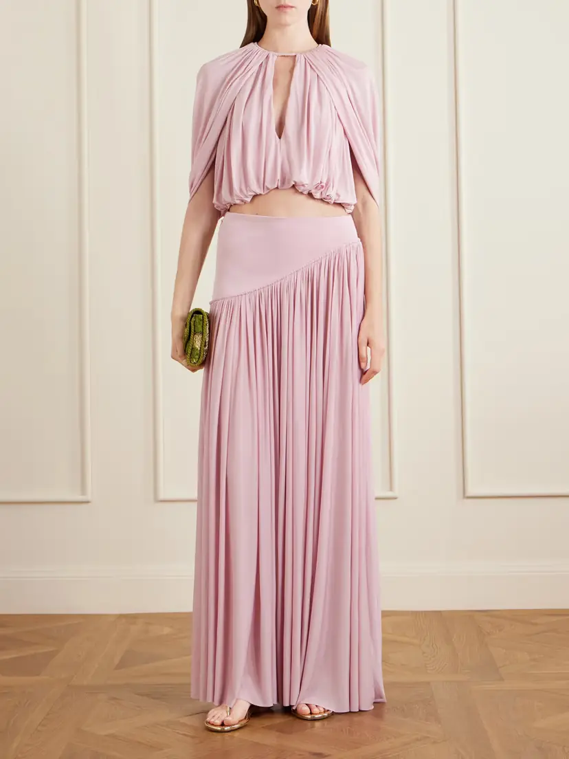 Zimmermann Alchemy Cape-effect Draped Crepe Blouse | Thumbnail 2 Zimmermann Alchemy Cape-effect Draped Crepe Blouse | Thumbnail 2