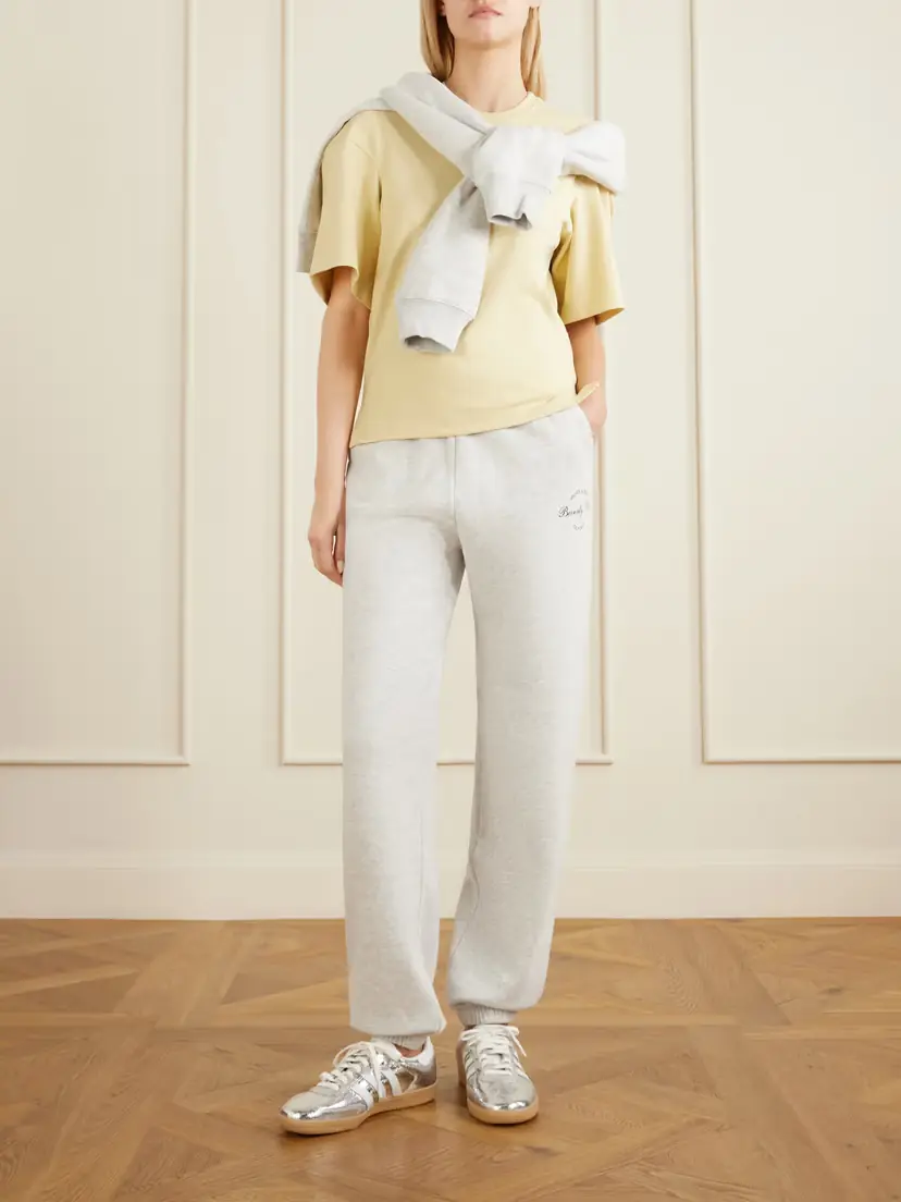Sporty & Rich Beverly Script Cotton-jersey Track Pants | Thumbnail 2 Sporty & Rich Beverly Script Cotton-jersey Track Pants | Thumbnail 2