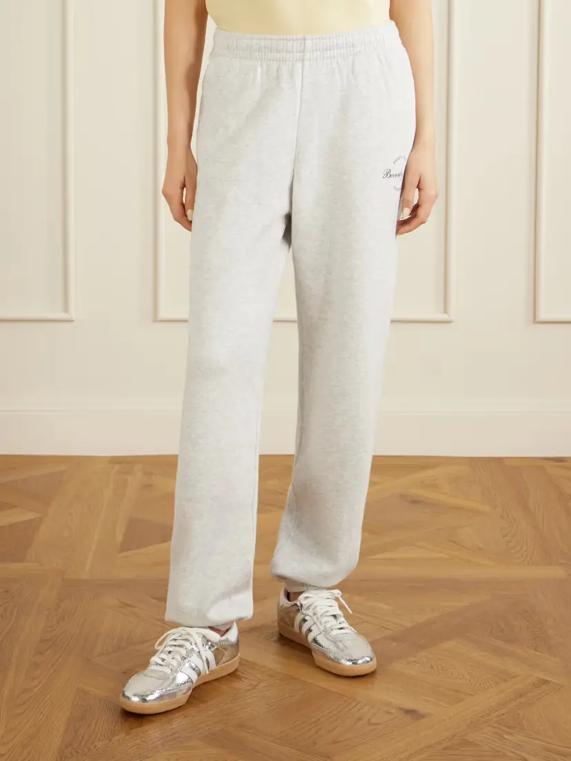 Sporty & Rich Beverly Script Cotton-jersey Track Pants | Thumbnail 3 Sporty & Rich Beverly Script Cotton-jersey Track Pants | Thumbnail 3