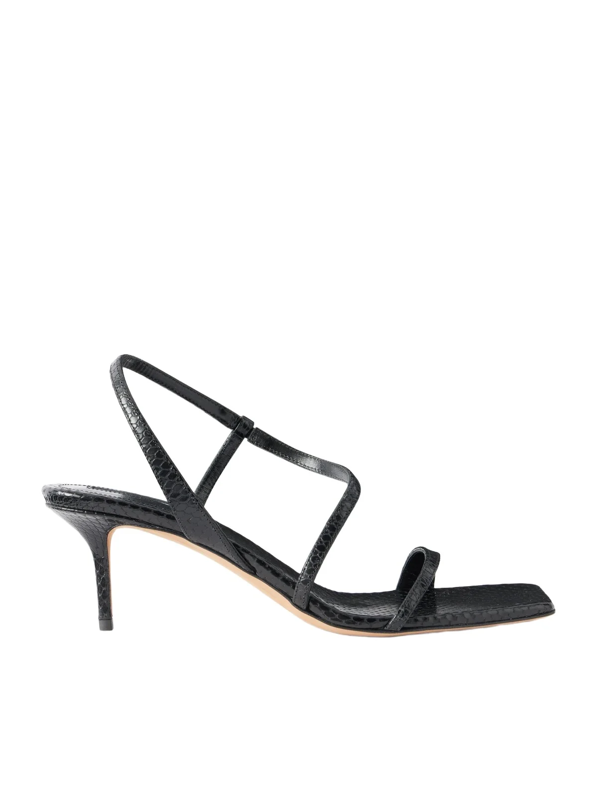 Delicat Lizard-effect Leather Sandals Delicat Lizard-effect Leather Sandals