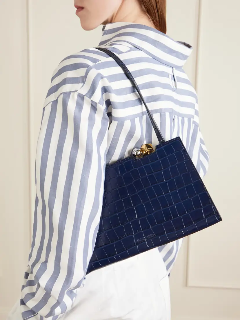 Jacquemus La Plage Croco-embossed Leather Shoulder Bag | Thumbnail 2 Jacquemus La Plage Croco-embossed Leather Shoulder Bag | Thumbnail 2