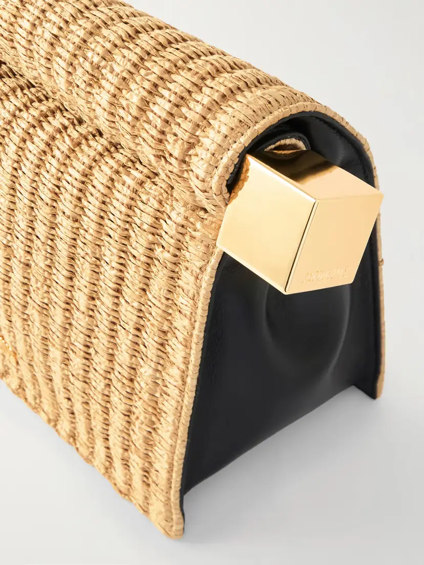 Jacquemus La Plage Leather-trimmed Raffia-effect Clutch | Thumbnail 5 Jacquemus La Plage Leather-trimmed Raffia-effect Clutch | Thumbnail 5