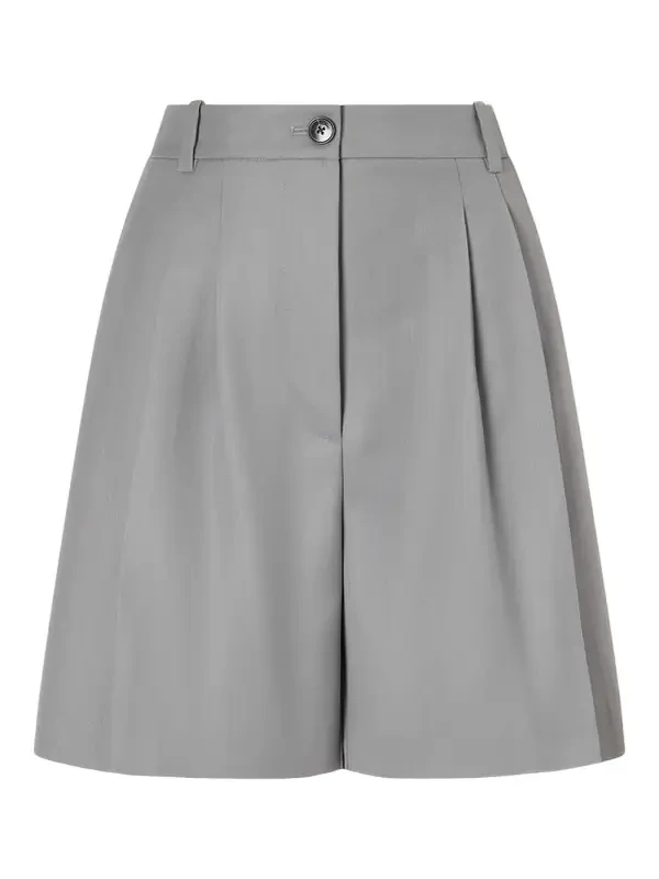 Brice Pleated Wool-blend Shorts