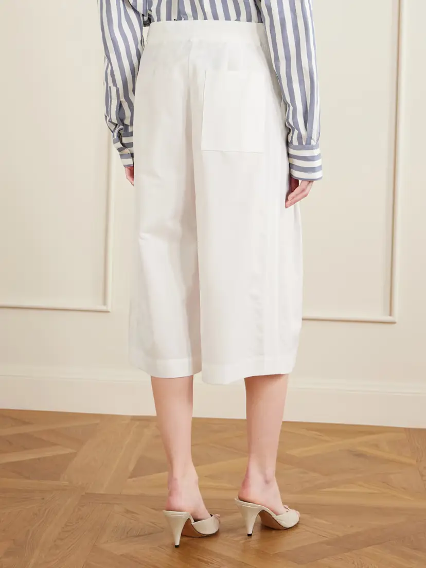 Jacquemus Le Marin High-rise Cotton-poplin Wide-leg Shorts | Thumbnail 3 Jacquemus Le Marin High-rise Cotton-poplin Wide-leg Shorts | Thumbnail 3