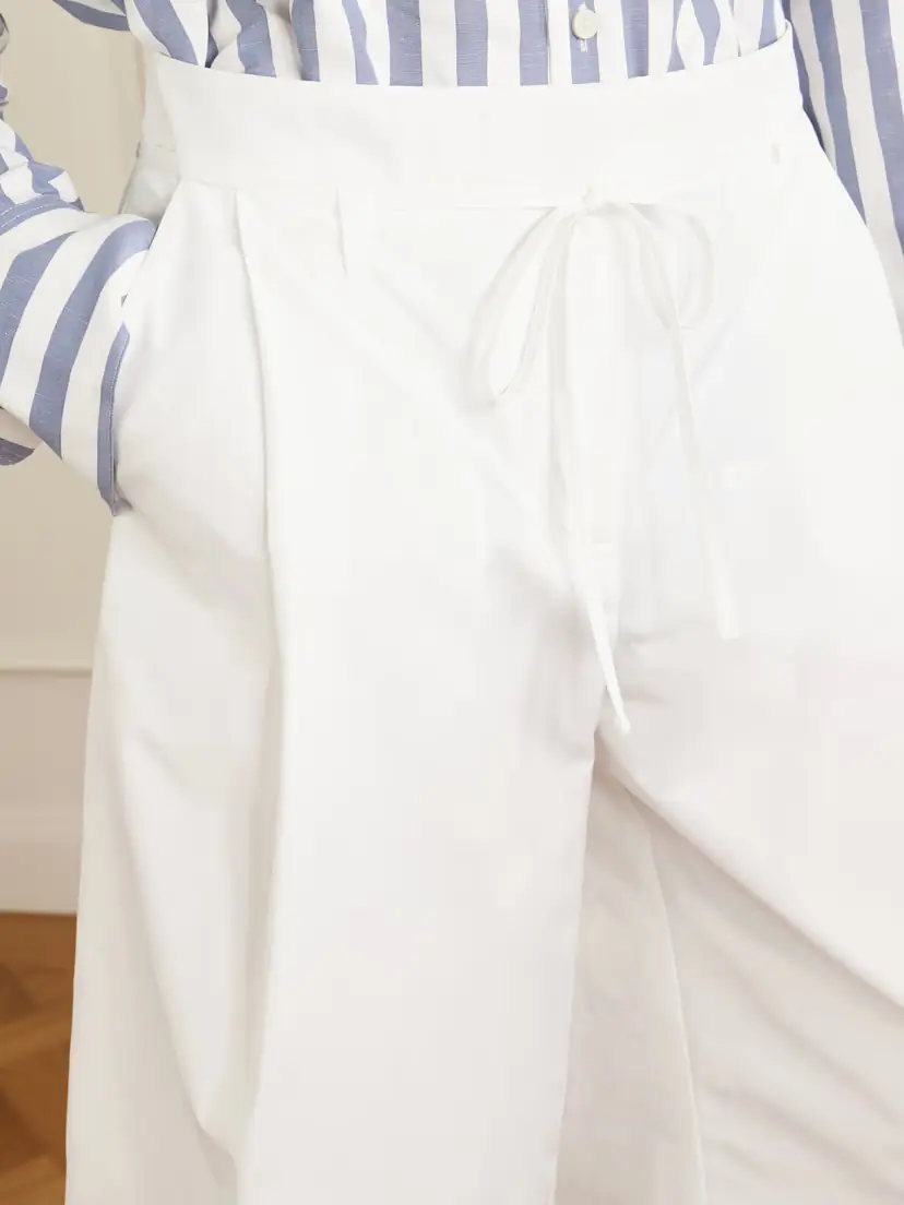 Jacquemus Le Marin High-rise Cotton-poplin Wide-leg Shorts | Thumbnail 4 Jacquemus Le Marin High-rise Cotton-poplin Wide-leg Shorts | Thumbnail 4