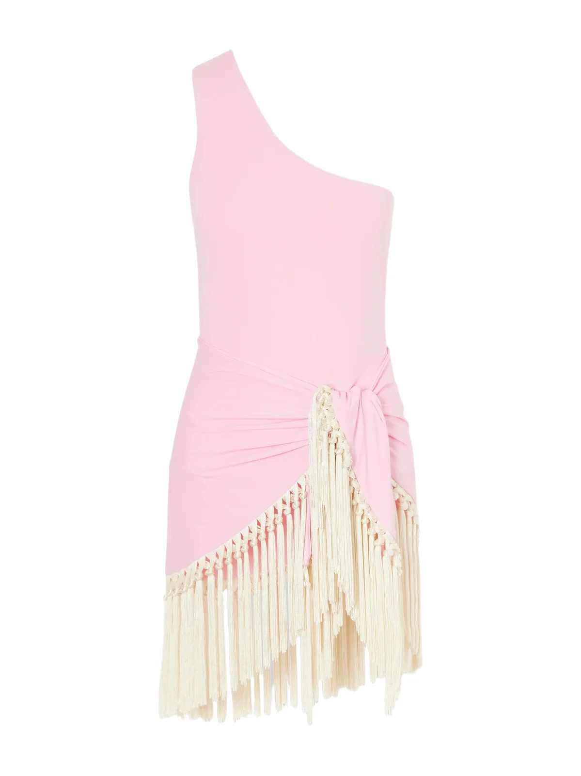 Yacare Swimsuit And Fringed Pareo Set Yacare Swimsuit And Fringed Pareo Set