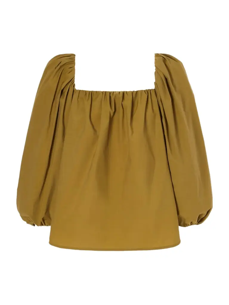 Gathered Poplin Blouse Gathered Poplin Blouse